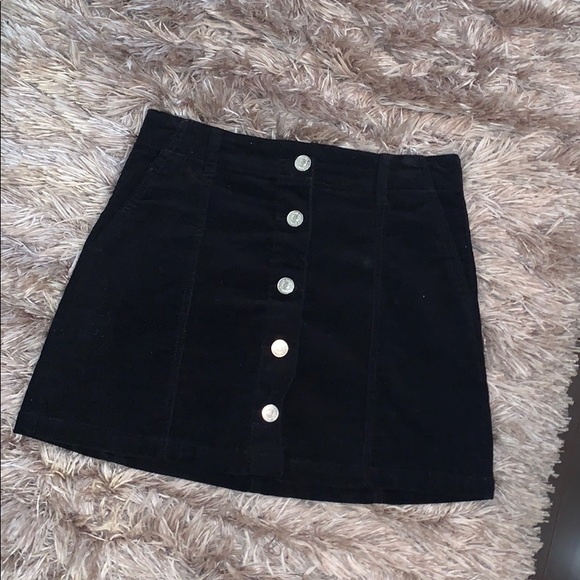 Forever 21 Dresses & Skirts - 3/35 FOREVER 21 | Corduroy Black Skirt